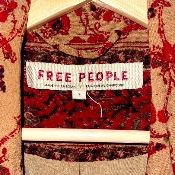 Free People Bellflower Blazer Small - Picture 5 of 7